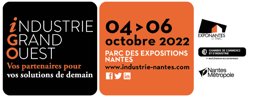 Retrouvez-moi au salon de l’industrie à Nantes le 6 octobre 2022